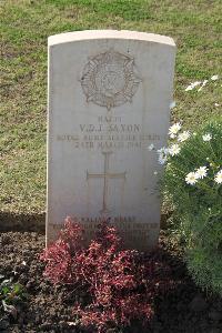 Ismailia War Memorial Cemetery - Saxon, Victor Duncan John